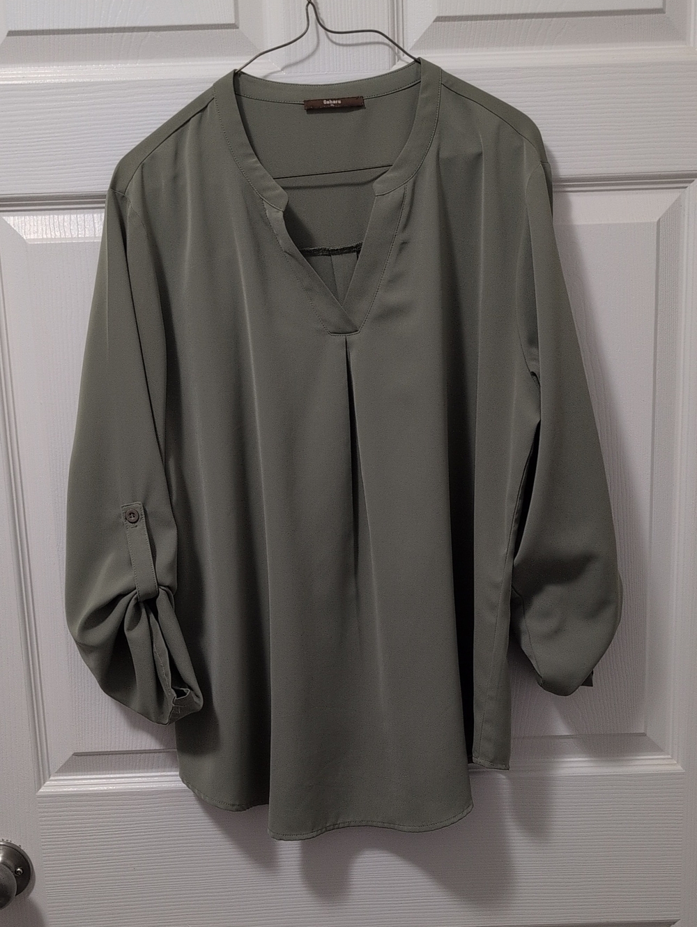 Gaharu Olive Green 3/4 Sleeve Blouse